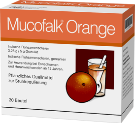 mucofalk-orange-beutel-packshot-flohsamenschalen-gegen-haemorrhoiden-reizdarm-verstopfung-durchfall